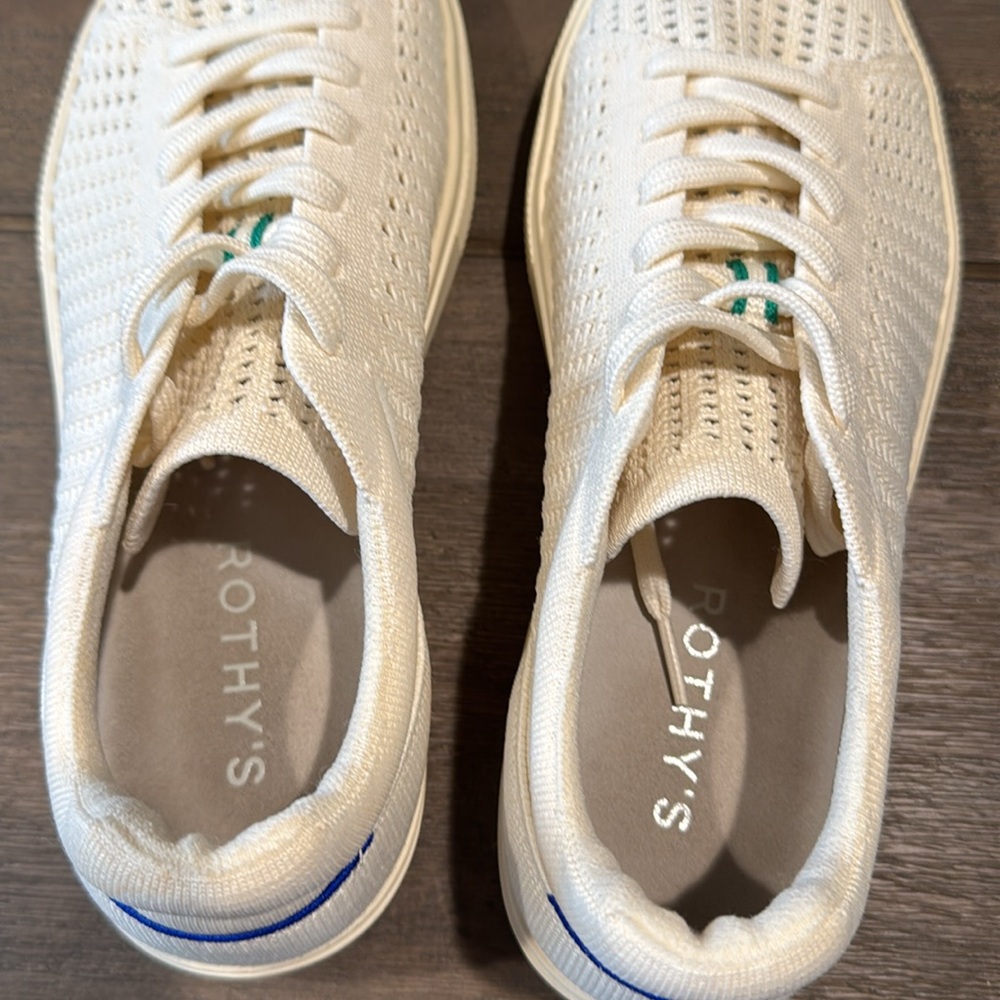 Rothy's The RS02 Sneaker Courtside White Size Women's 11.5 Men’s 10 - Picture 5 of 12